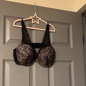 Iris Lilly London Push Up Black Lace Bra 38B